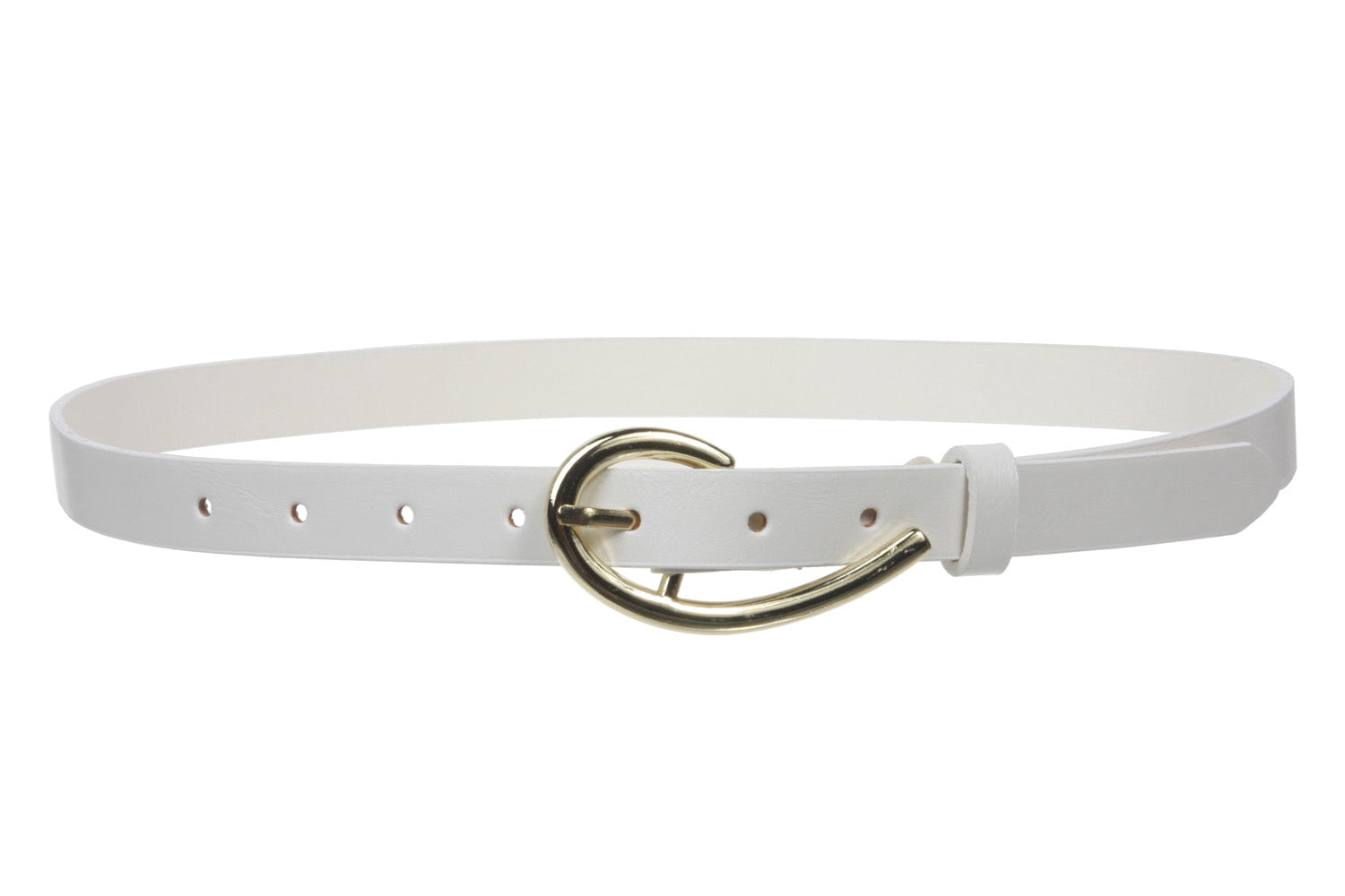 3/4 Inch (19mm) Skinny Faux Leather Fashion Belt Size: One- OnlineBelts