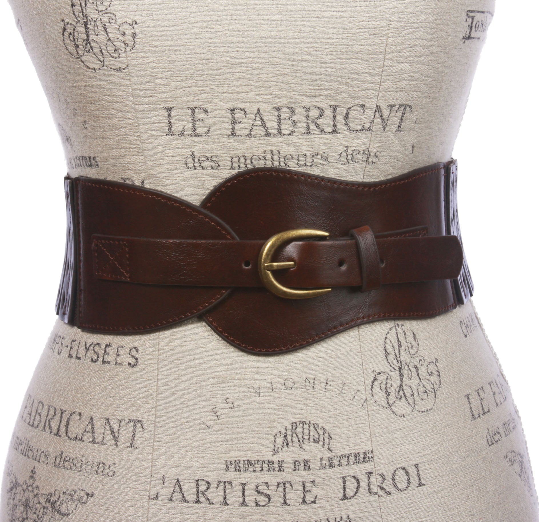 Women's 3" Wide High Waist Fashion Stretch Belt