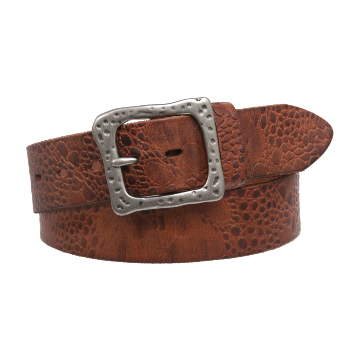 Snap On 1 1/2" Soft Hand Vintage Genuine Cowhide Full Grain Leather Casual Belt