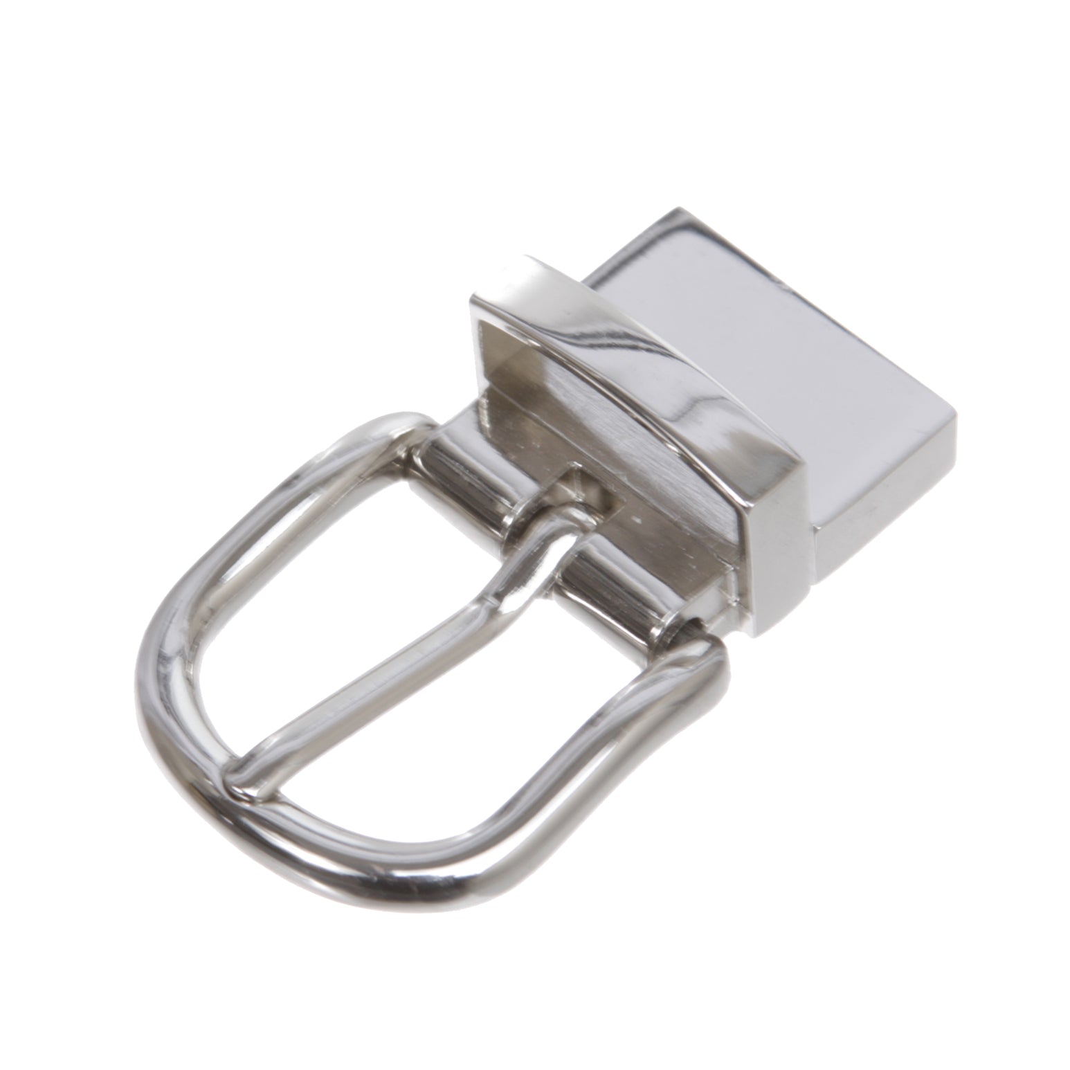 1" Reversible Silver Buckle with Screw Attachment – Fits 1 Inch Belt Straps - OnlineBelts