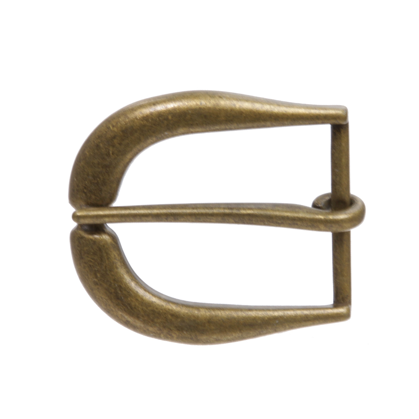 Single Prong Vintage Crescent Belt Buckle 1.5" Fit - Antique Silver/Brass - OnlineBelts