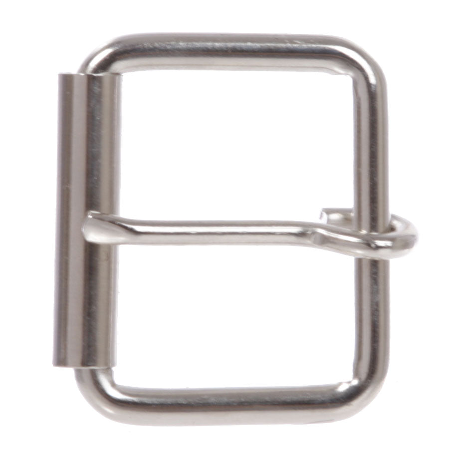 1 3/4" (45 mm) Single Prong Antique Brass or Silver Roller Belt Buckle