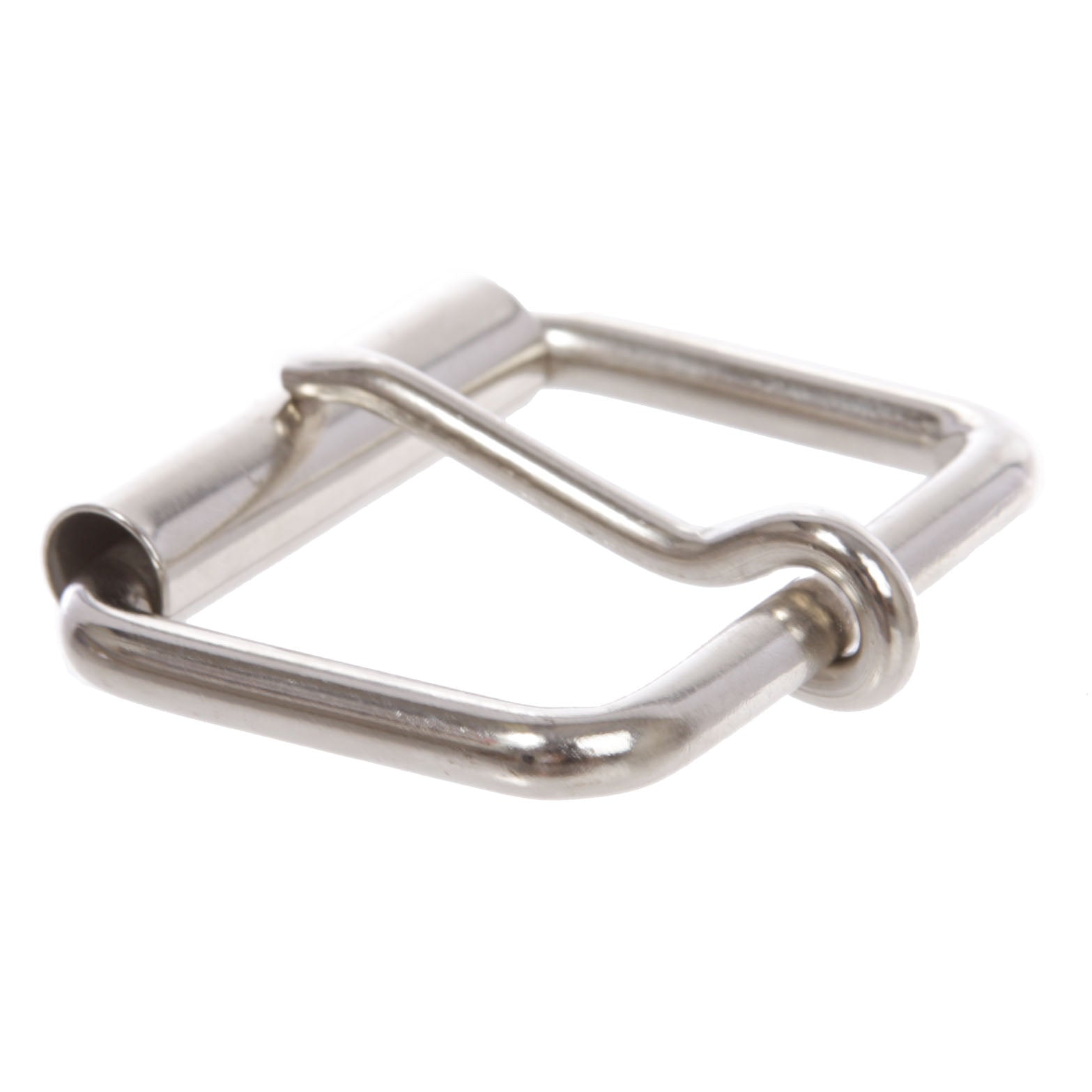 1 3/4" (45 mm) Single Prong Antique Brass or Silver Roller Belt Buckle