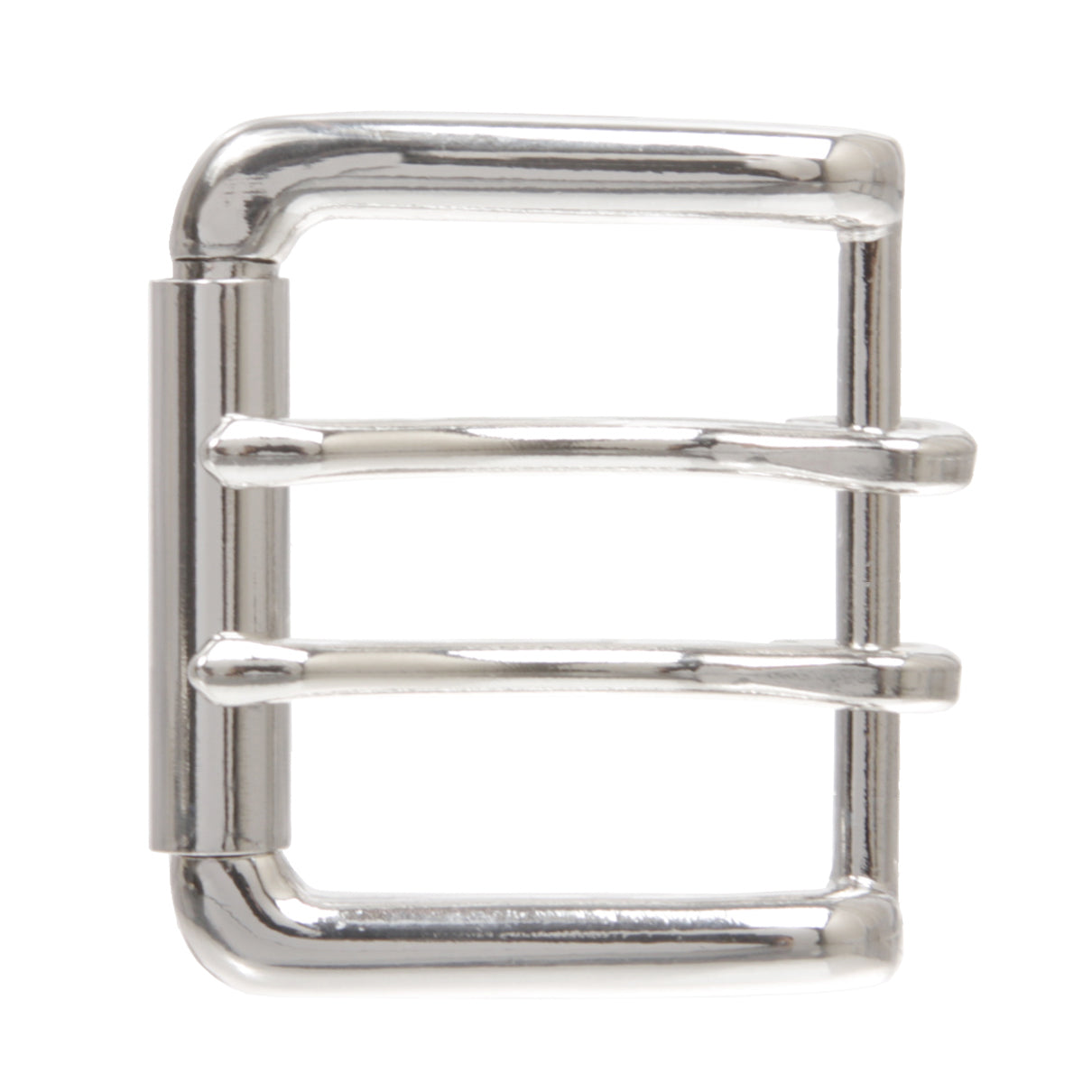 Double Prong Roller Belt Buckle – Zinc Alloy Nickel-Free Fits 1 5/8" Straps