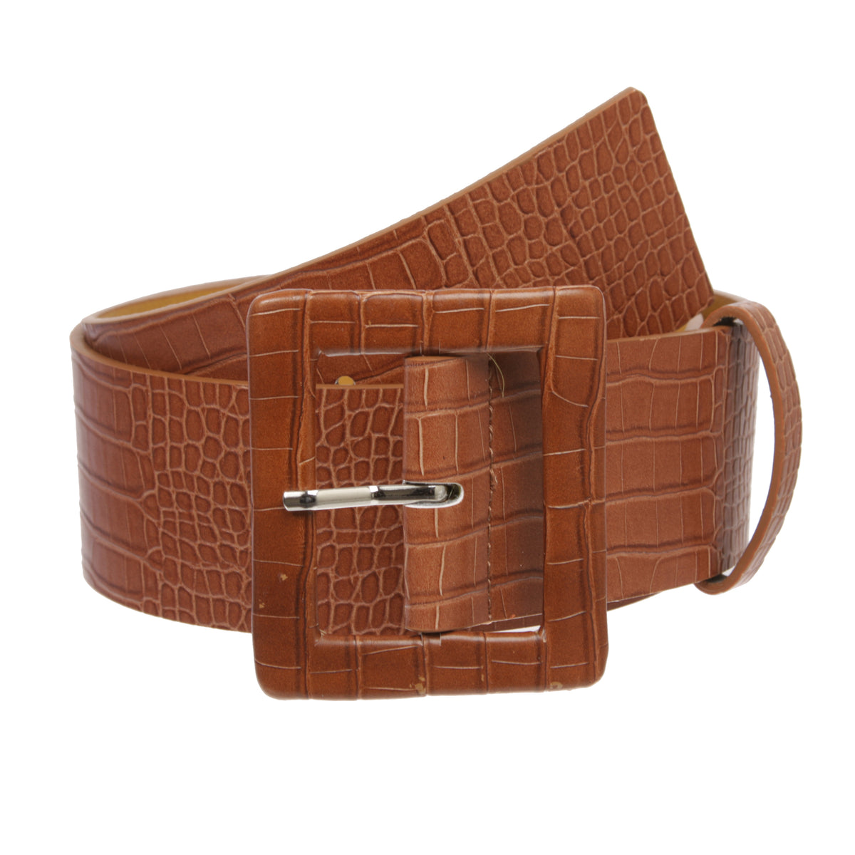 Bundle of 7 fashion belts - faux croc, suede & patent. Beltiscool 2 1/4 main image 3