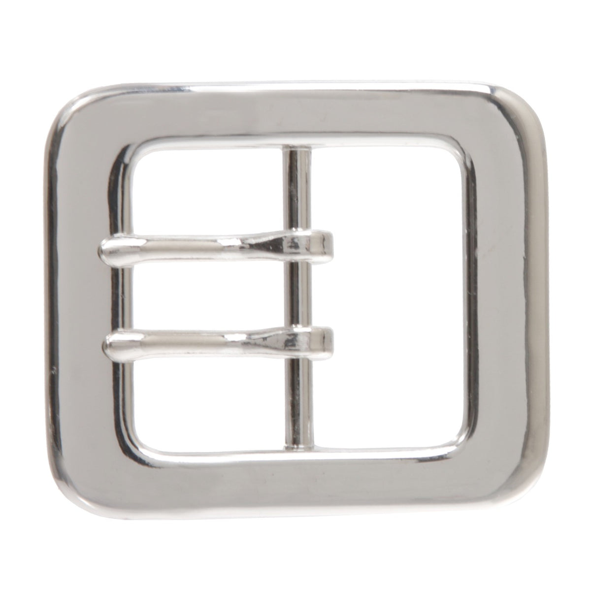 1 1/2" (40 mm) Rectangular Center Bar Double Prong Belt Buckle