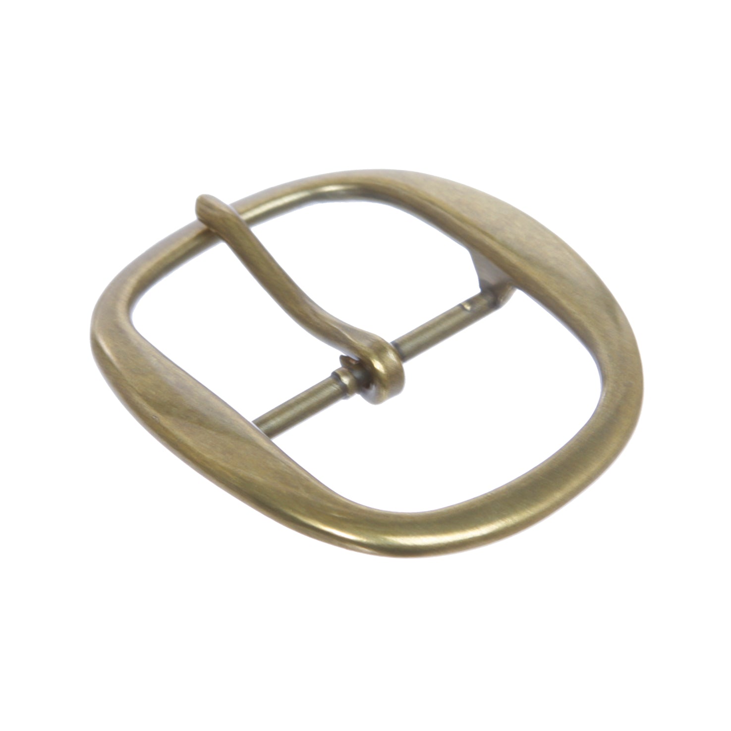 1 1/2 Inch Nickel Free Center Bar Single Prong Oval Belt Buckle