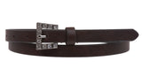 Women's 1/2" (13 mm) Skinny Rhinestone Non Leather Belt