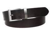 Mens or Womens 1 1/4 Inch (33mm) Clamp On Nickel Free Cut-to-Fit Top Grain Cowhide Plain Leather Belt