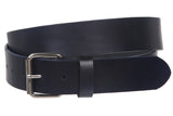 Big & Tall Oversize Snap on 1 1/2" Standard Plain Full Grain Leather Belt