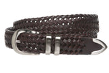 Men's 1 1/8 Inch (30 mm) Braided Leather Dress Belt