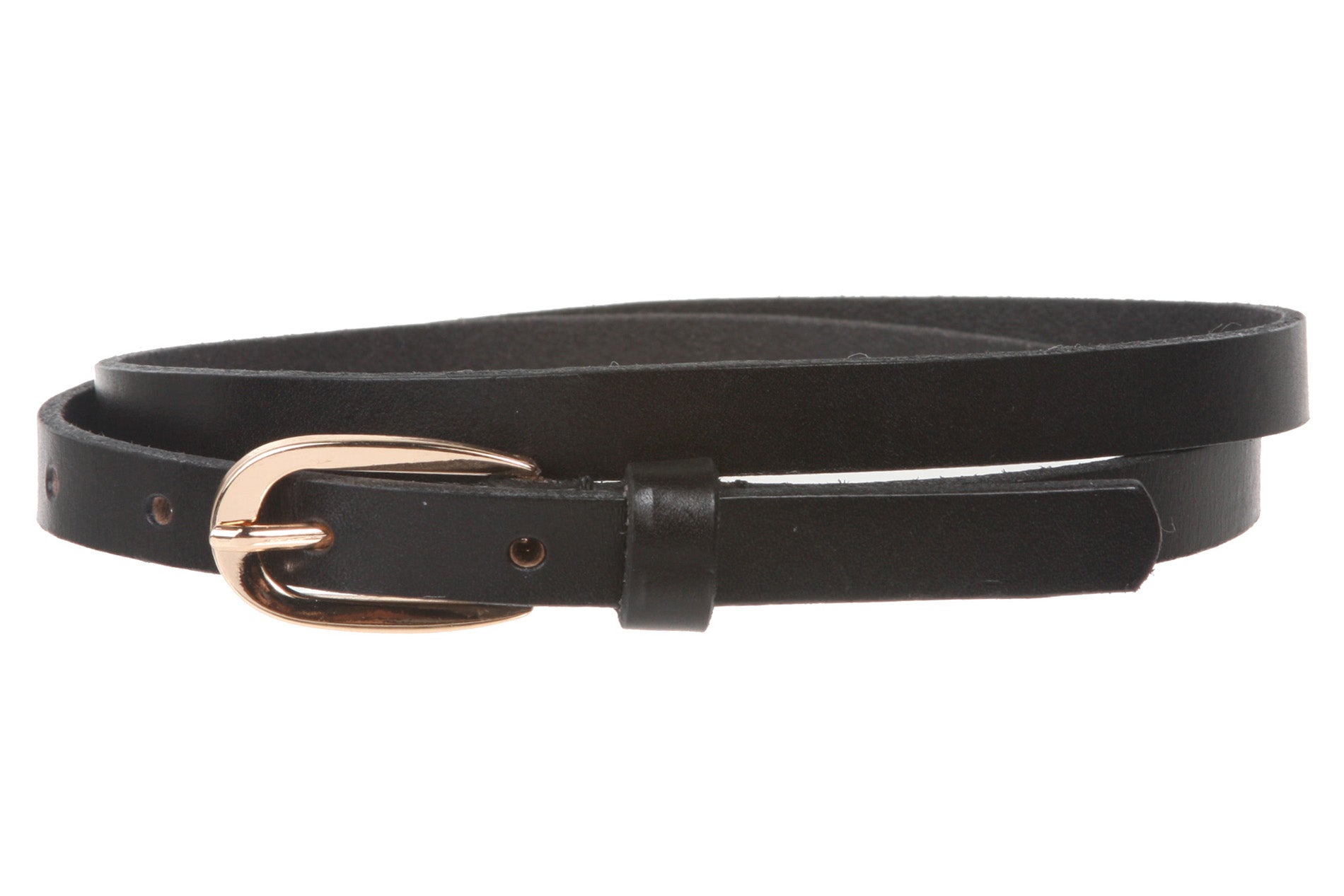 Women's 1/2" (13 mm) Skinny Cowhide Full Grain Leather Dress Belt Women's 1/2" (13 mm) Skinny Cowhide Full Grain Leather Dress Belt