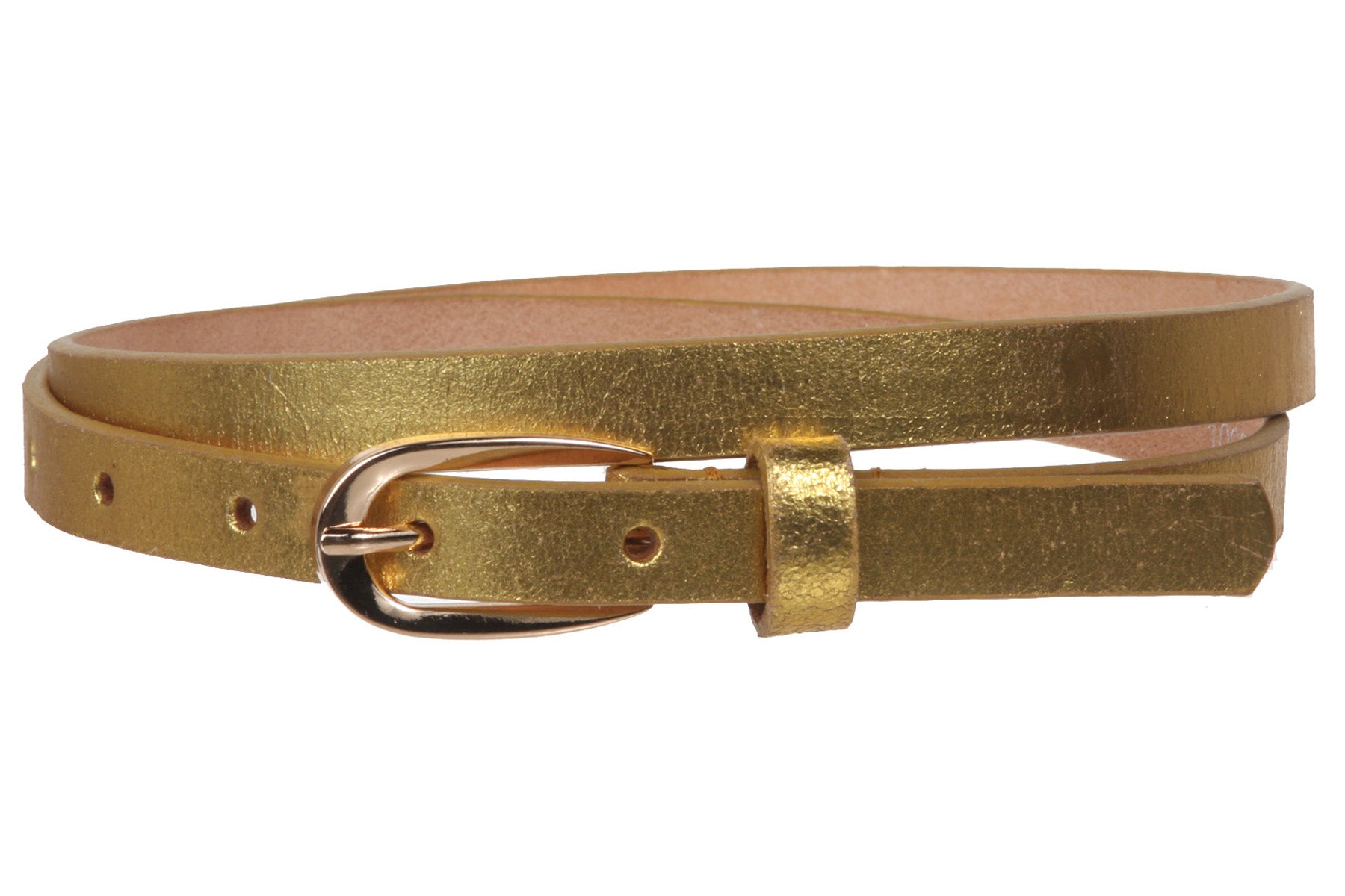 Women's 1/2" (13 mm) Skinny Cowhide Full Grain Leather Dress Belt Women's 1/2" (13 mm) Skinny Cowhide Full Grain Leather Dress Belt