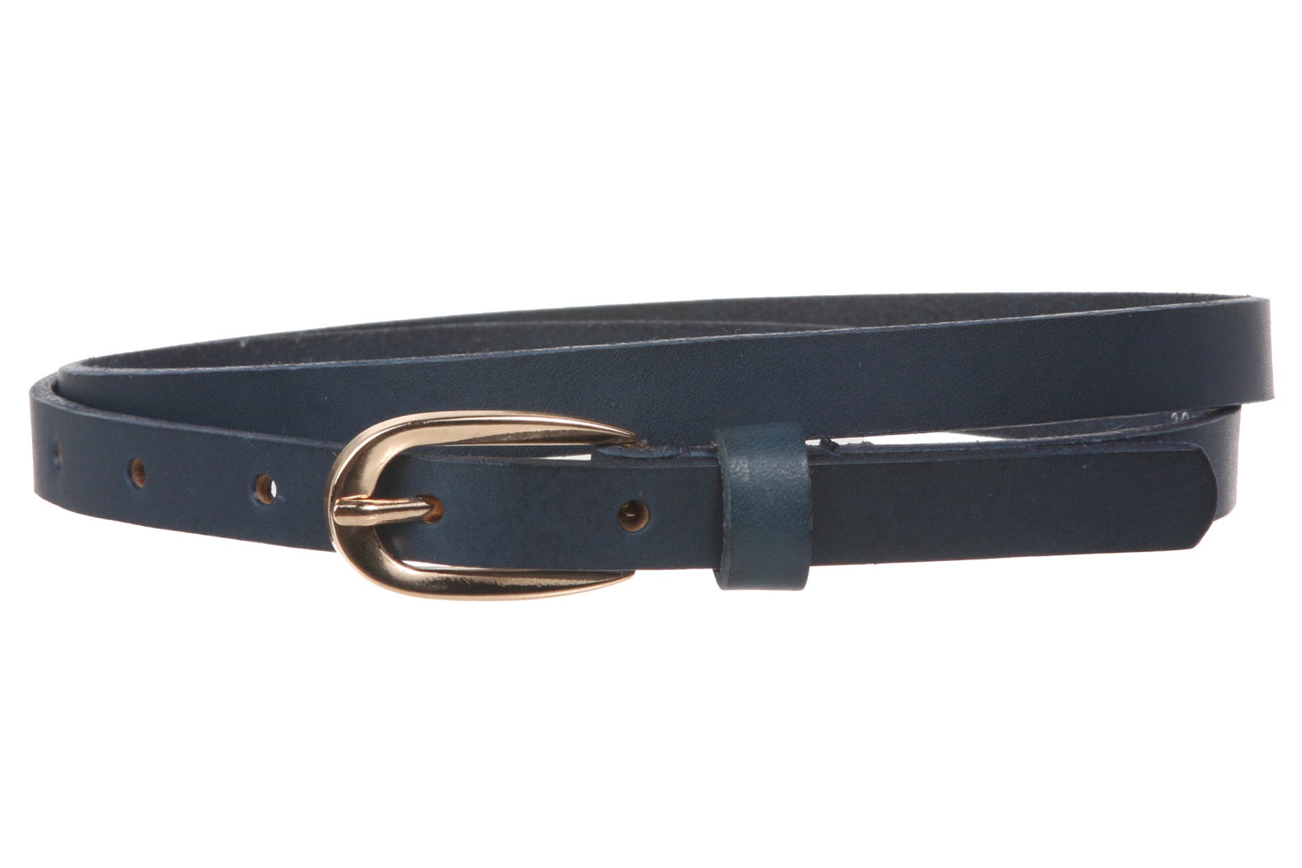 Women's 1/2" (13 mm) Skinny Cowhide Full Grain Leather Dress Belt Women's 1/2" (13 mm) Skinny Cowhide Full Grain Leather Dress Belt