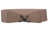 Women's 3" (75 mm) Wide High Waist Fashion Stretch Belt