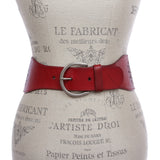 3" Inch High Waist  Stretch With Perforated Flower Designed Belt