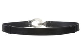 1 1/4 Inch Bovine Leather  Adjustable Belt with Antic Nickel Buckle