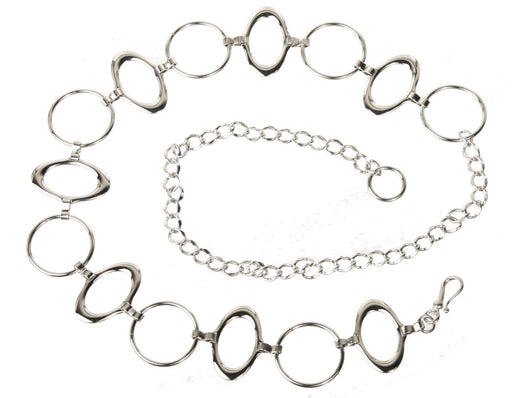One Size Fits All Oval Metal Chain Belt