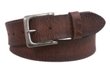 1 1/2" Snap On Cowhide Full Grain Leather Distressed Casual Belt