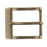 1 1/4" (33 mm) Single Prong Solid Brass Rectangular Belt Buckle
