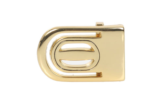 1 1/8 Inch (28 mm) Gold Clamp Belt Buckle
