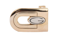 1 1/8 Inch (28 mm) Gold & Silver Two Tones Clamp Belt Buckle