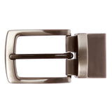 1 1/8 Inch (30 mm) Reversible Clamp Gunmetal Brush Belt Buckle