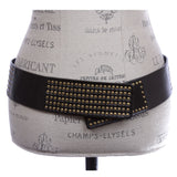 Women's 2 3/8" Wide Contour Studded Velcro Hip Belt