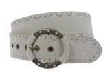 1 7/8 Inch  Lace Edged Suede Leather Belt