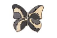 Wood Fill-In Butterfly Plaque Belt Buckle