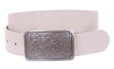1 1/2" (38 mm) Snap On Distressed Genuine Leather Belt