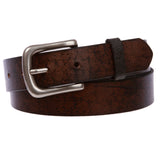 Kids Snap On Top Grain Vintage Genuine Leather Belt