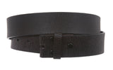 1 1/2" (38 mm) Snap On Distressed Genuine Leather Belt Strap