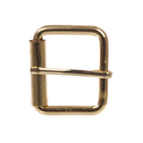 1 1/2" Nickel Plated Single Prong Simple Roller Buckle