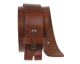 Snap On 1 1/2" Soft Hand Genuine Leather Belt Strap