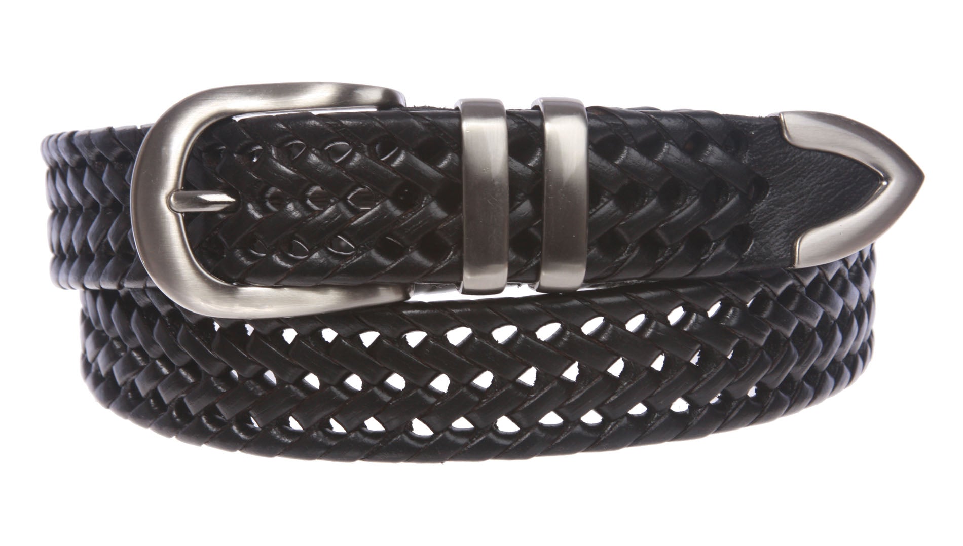 Men's 1 1/8 Inch (30 mm) Braided Leather Dress Lacing Belt Men's 1 1/8 Inch (30 mm) Braided Leather Dress Lacing Belt