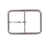 1 1/2" (38 mm) Nickel Free Center Bar Single Prong Rectangular Belt Buckle
