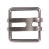 1 3/4" Double Wide Flat Prong Square Belt Buckle