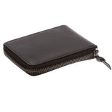 Men's 100% Leather Card & Cash Zipper Wallet Bifold Multi Card Holder Purse