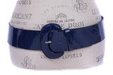 2 1/4" Women's Wide Contour Patent Leather Belt