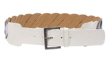 2 1/2" (60 mm)  High Waist Metallic Braided Woven Belt