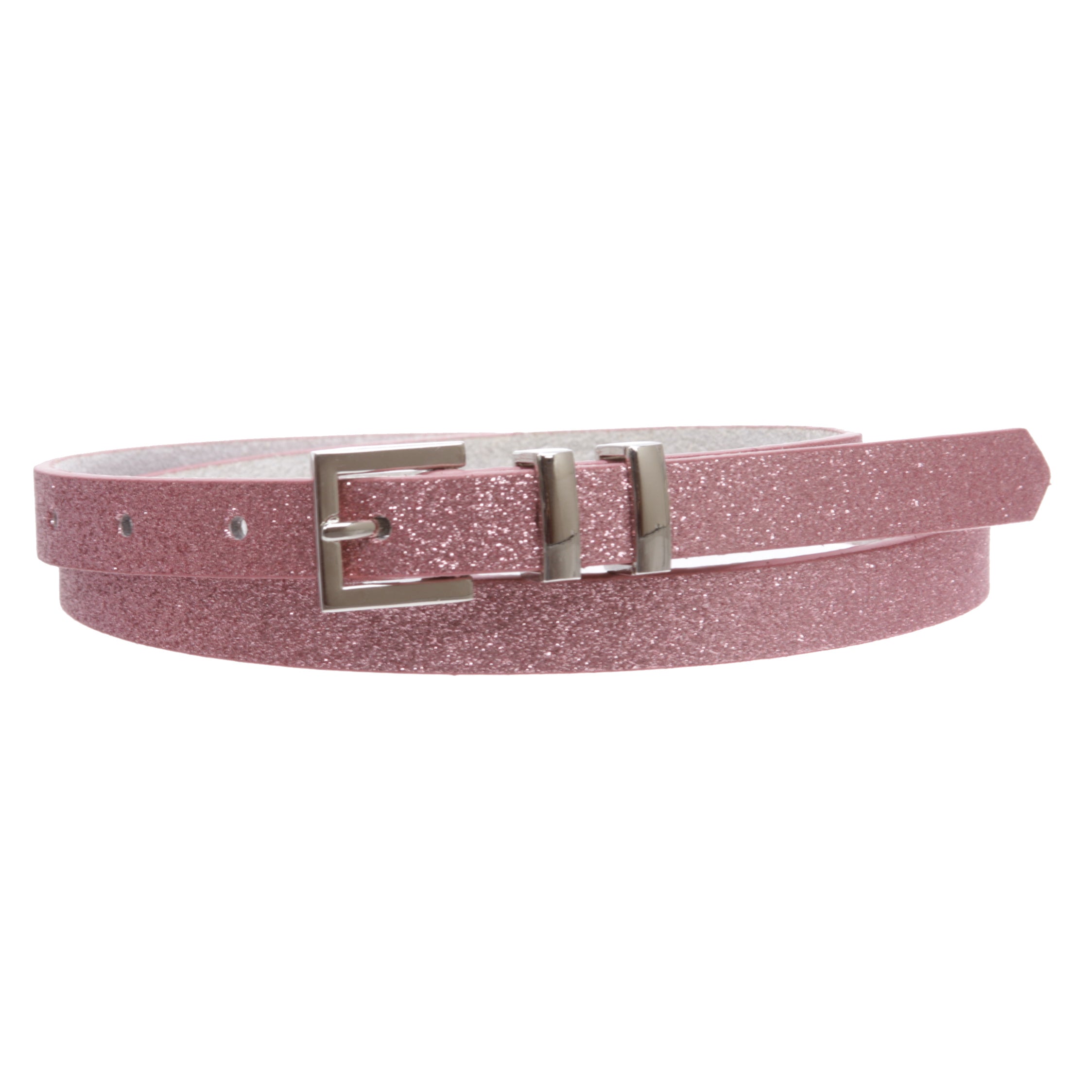 Ladies 5/8" Glitter Dress Skinny Belt Ladies 5/8" Glitter Dress Skinny Belt