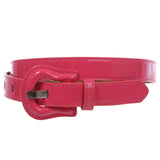 1" Western Buckle Patent Leather Fashion Belt