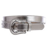1" Western Buckle Patent Leather Fashion Belt
