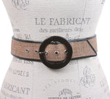 Ladies Patent Leather Piping Edge High Waist Fashion Belt