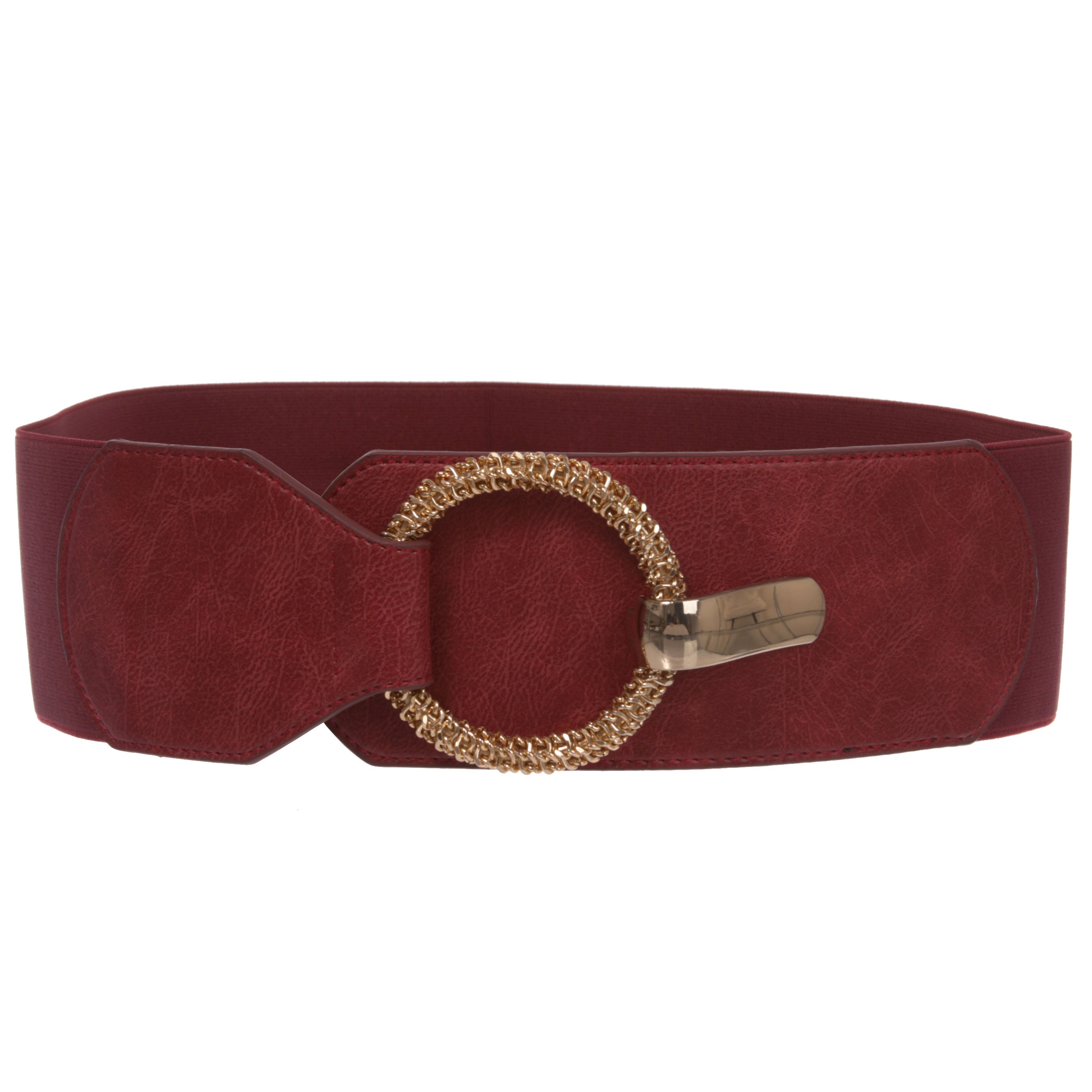 Women's 3" (75 mm) Wide High Waist Fashion Stretch Belt with Ring Hook Women's 3" (75 mm) Wide High Waist Fashion Stretch Belt with Ring Hook