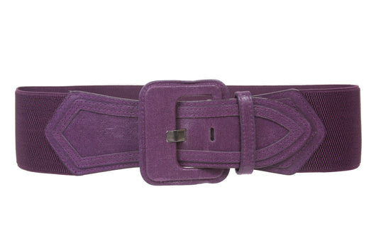 Women's High Waist Fashion Stretch Belt with Tab Detailing