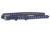 3/8" (10mm) Western Skinny Rhinestone Studded Leather Belt