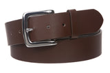 1 1/2" (38mm) Square Nickel Free Snap On Plain Non-Leather Jean Belt