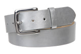 1 1/2" (38mm) Square Nickel Free Snap On Plain Non-Leather Jean Belt